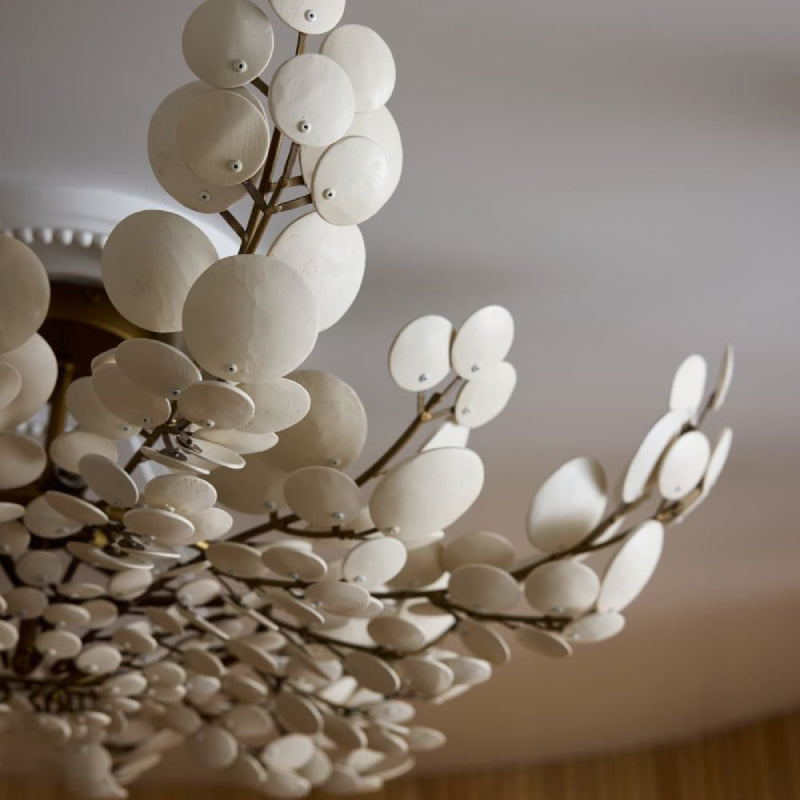 Arteriors DFS01 Bilal 3-lt 38" Flushmount - Ivory