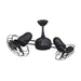 Matthews Fan Dagny 39" Ceiling Fan with Decorative Cage - Matte Black