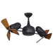 Matthews Fan Dagny 41" Ceiling Fan with Wood Blades - Matte Black/Mahogany