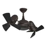 Matthews Fan Dagny 41" Ceiling Fan with Wood Blades - Textured Bronze/Matte Black