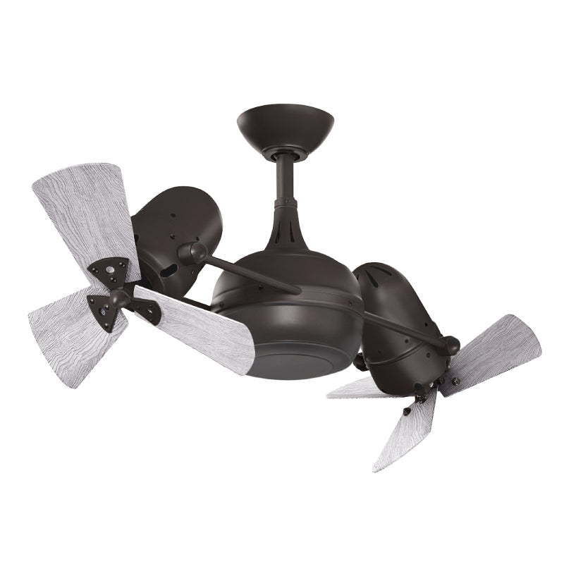 Matthews Fan Dagny 41" Ceiling Fan with Wood Blades - Textured Bronze/Barn Wood
