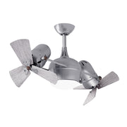 Matthews Fan Dagny LK 41" Ceiling Fan with LED Light, Wood Blades - Brushed Nickel/Barn Wood
