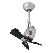 Matthews Fan Diane 16" Ceiling Fan with Wood Blades - Brushed Nickel/Matte Black
