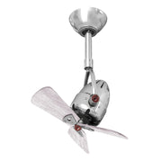 Matthews Fan Diane 16" Ceiling Fan with Wood Blades - Polished Chrome/Barn Wood