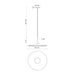 Kuzco PD46216-UNV Disc 16" LED Pendant, 120-277V