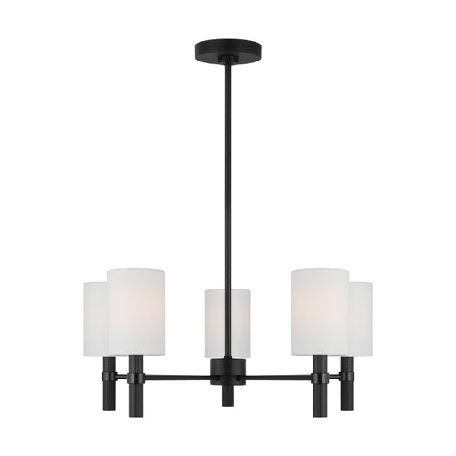 Visual Comfort DJC1135 Manor 5-lt 24" Chandelier - Midnight Black