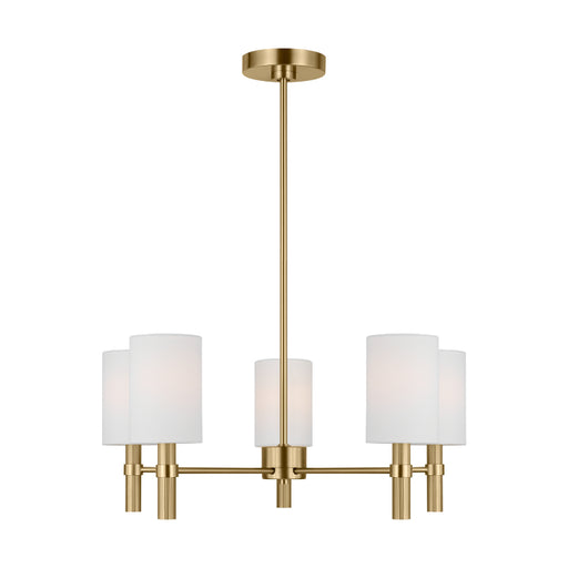 Visual Comfort DJC1135 Manor 5-lt 24" Chandelier - Satin Brass