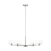 Visual Comfort DJC1216 Lochdale 6-lt 34" Large Chandelier - Brushed Nickel