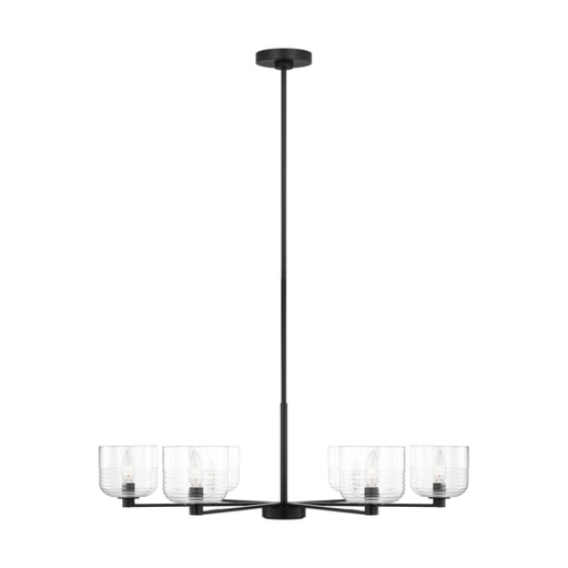 Visual Comfort DJC1216 Lochdale 6-lt 34" Large Chandelier - Midnight Black
