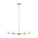 Visual Comfort DJC1216 Lochdale 6-lt 34" Large Chandelier - Satin Brass