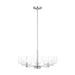 Visual Comfort DJC1225 Lochdale 5-lt 24" Medium Chandelier - Brushed Nickel