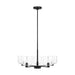 Visual Comfort DJC1225 Lochdale 5-lt 24" Medium Chandelier - Midnight Black