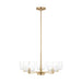Visual Comfort DJC1225 Lochdale 5-lt 24" Medium Chandelier - Satin Brass