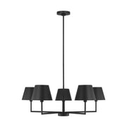 Visual Comfort DJC1265 Ender 5-lt 33" Chandelier - Midnight Black