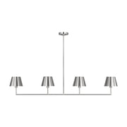 Visual Comfort DJC1274 Ender 4-lt 56" Large Linear Chandelier - Brushed Nickel