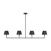 Visual Comfort DJC1274 Ender 4-lt 56" Large Linear Chandelier - Midnight Black