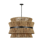 Visual Comfort DJP1074 Thurlo 4-lt 32" Large Hanging Pendant - Midnight Black