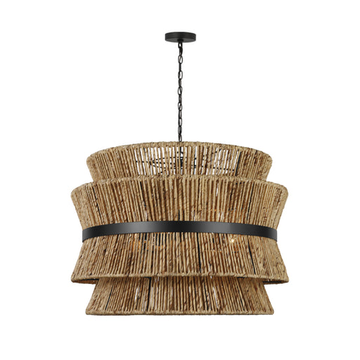 Visual Comfort DJP1074 Thurlo 4-lt 32" Large Hanging Pendant - Midnight Black
