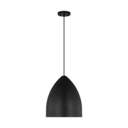Visual Comfort DJP1151 Huron 1-lt 13" Medium Pendant - Midnight Black