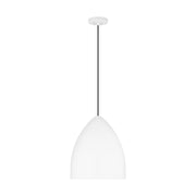 Visual Comfort DJP1151 Huron 1-lt 13" Medium Pendant - Matte White