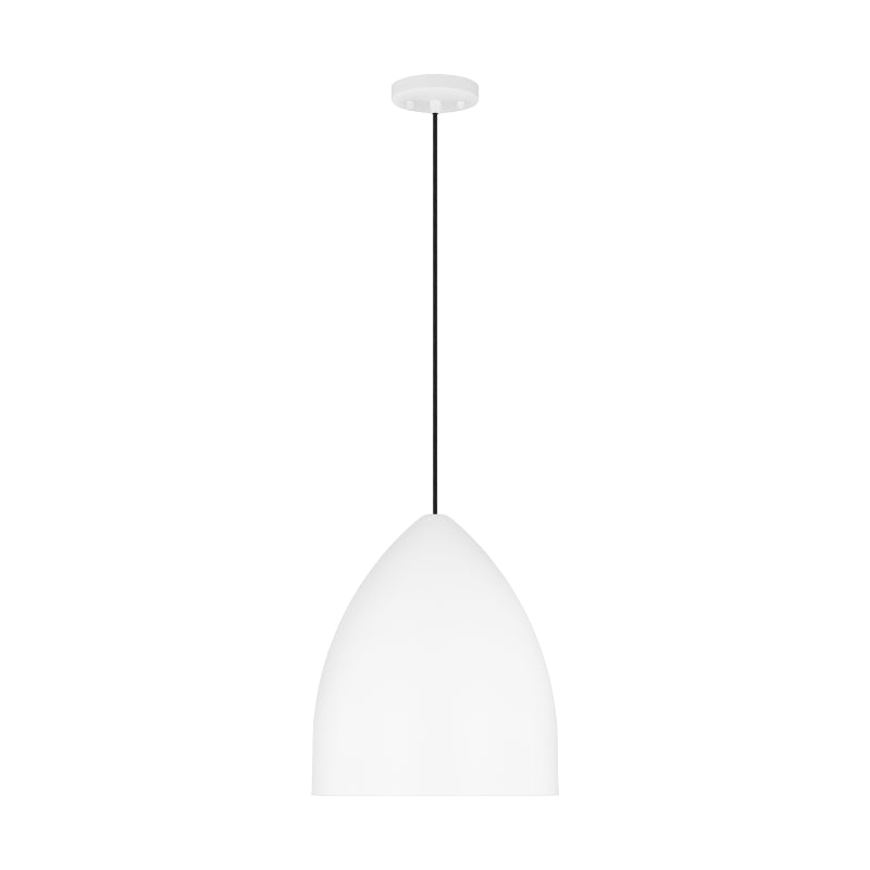 Visual Comfort DJP1151 Huron 1-lt 13" Medium Pendant - Matte White