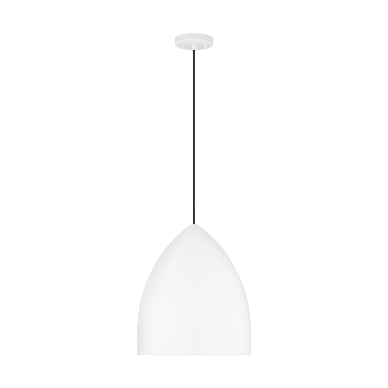 Visual Comfort DJP1161 Huron 1-lt 17" Large Pendant - Matte White
