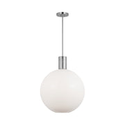 Visual Comfort DJP1191 Colewood 1-lt 20" Large Pendant - Brushed Nickel