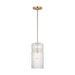 Visual Comfort DJP1211 Liouet 1-lt 7" Small Pendant - Satin Brass