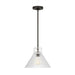 Visual Comfort DJP1221 Liouet 1-lt 12" Medium Pendant - Midnight Black