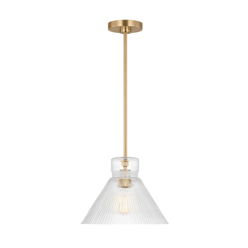 Visual Comfort DJP1221 Liouet 1-lt 12" Medium Pendant - Satin Brass