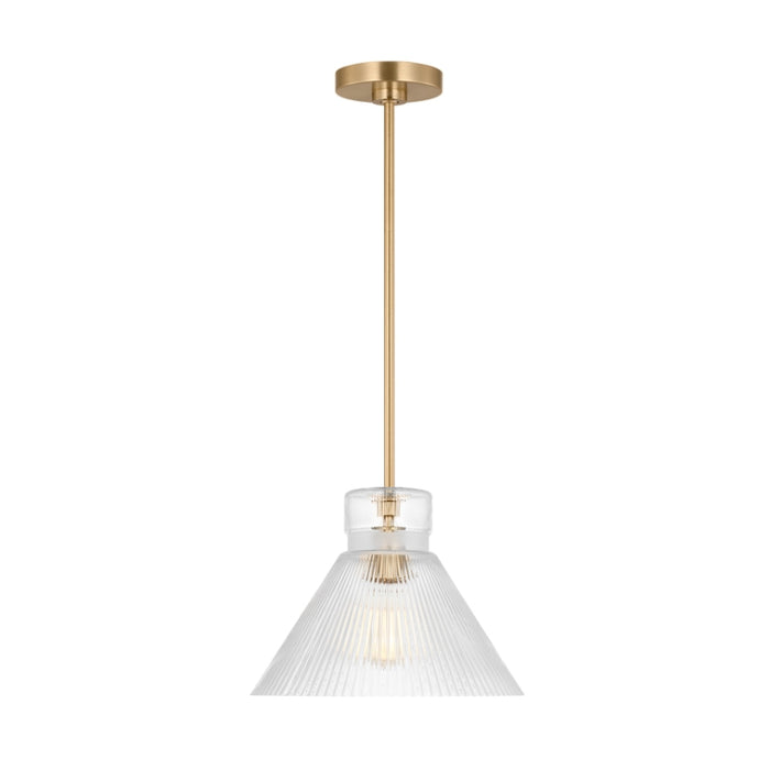 Visual Comfort DJP1221 Liouet 1-lt 12" Medium Pendant - Satin Brass