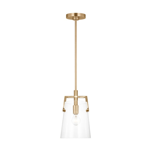 Visual Comfort DJP1261 Crofton 1-lt 8" Small Pendant - Satin Brass