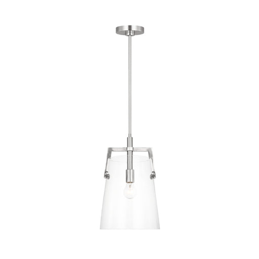 Visual Comfort DJP1271 Crofton 1-lt 10" Medium Pendant - Brushed Nickel