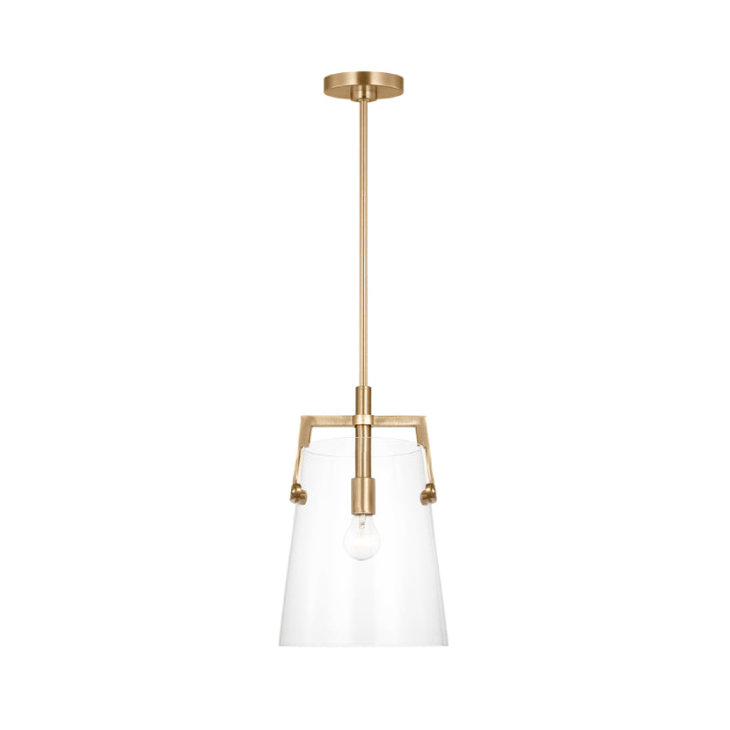 Visual Comfort DJP1271 Crofton 1-lt 10" Medium Pendant - Satin Brass