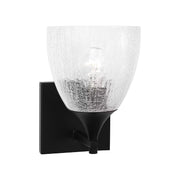 Visual Comfort DJV1021 Toffino 1-lt 9" Tall Small Wall Sconce - Midnight Black/Clear Glass