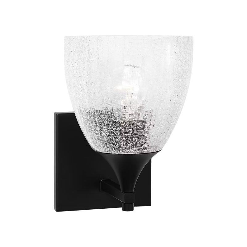 Visual Comfort DJV1021 Toffino 1-lt 9" Tall Small Wall Sconce - Midnight Black/Clear Glass