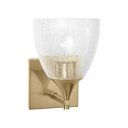 Visual Comfort DJV1021 Toffino 1-lt 9" Tall Small Wall Sconce - Satin Brass/Clear Glass