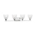 Visual Comfort DJV1024 Toffino 4-lt 36" Vanity Light - Chrome Clear Crackle Glass