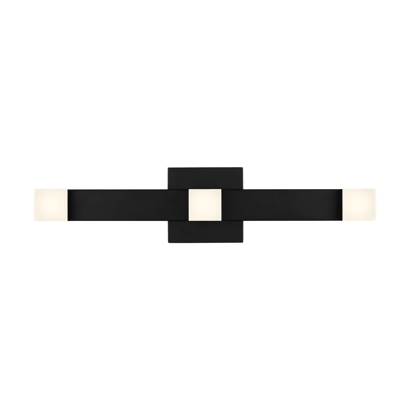 Visual Comfort DJV1061-L1 Brander 3-lt 21" Tall LED Bath Sconce - Midnight Black