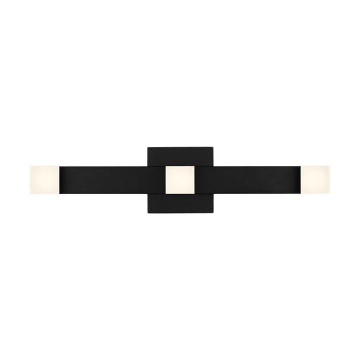 Visual Comfort DJV1061-L1 Brander 3-lt 21" Tall LED Bath Sconce - Midnight Black