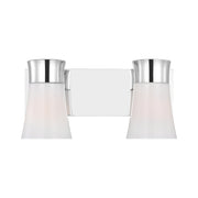 Visual Comfort DJV1082 Roy 2-lt 15" Bath Vanity Sconce - Chrome