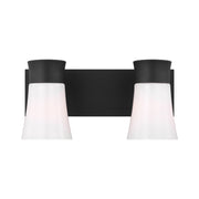 Visual Comfort DJV1082 Roy 2-lt 15" Bath Vanity Sconce - Midnight Black