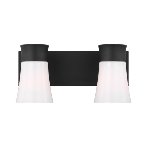 Visual Comfort DJV1082 Roy 2-lt 15" Bath Vanity Sconce - Midnight Black