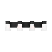 Visual Comfort DJV1084 Roy 4-lt 32" Bath Vanity Sconce - Midnight Black