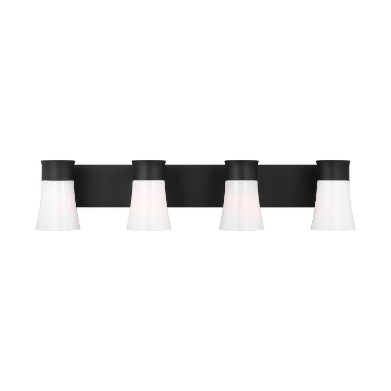 Visual Comfort DJV1084 Roy 4-lt 32" Bath Vanity Sconce - Midnight Black
