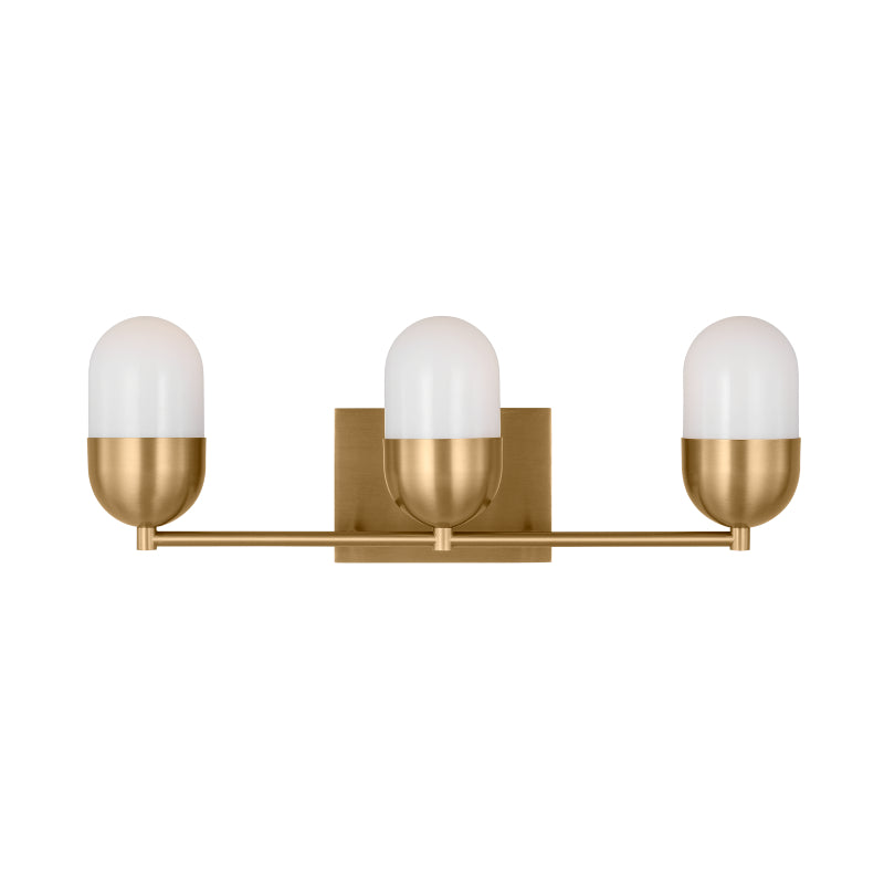 Visual Comfort DJV1093 Foster 3-lt 22" Bath Sconce - Satin Brass