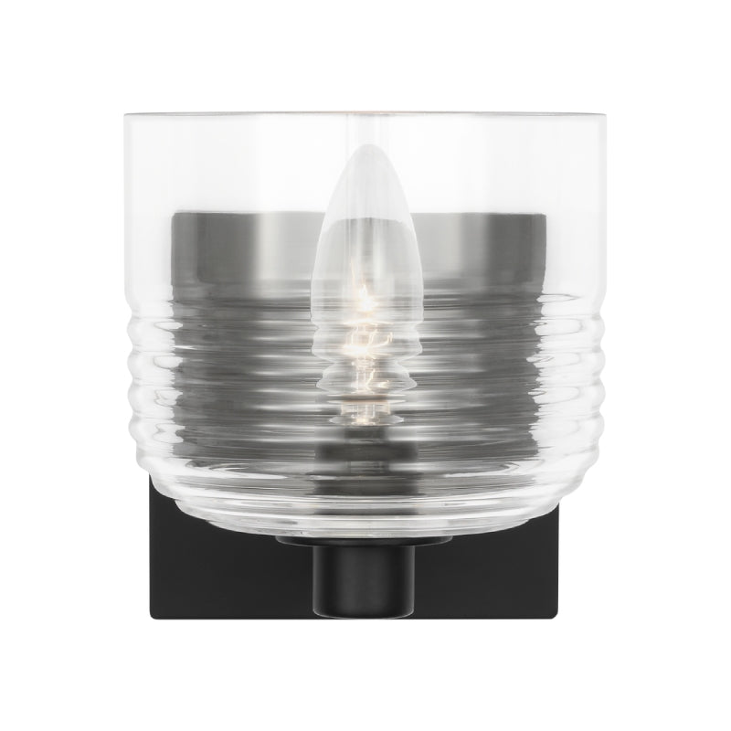 Visual Comfort DJV1111 Lochdale 1-lt 6" Tall Wall Sconce - Midnight Black