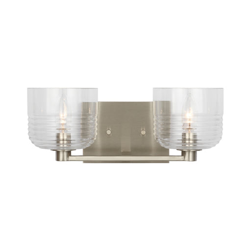 Visual Comfort DJV1112 Lochdale 2-lt 15" Medium Vanity Light - Brushed Nickel