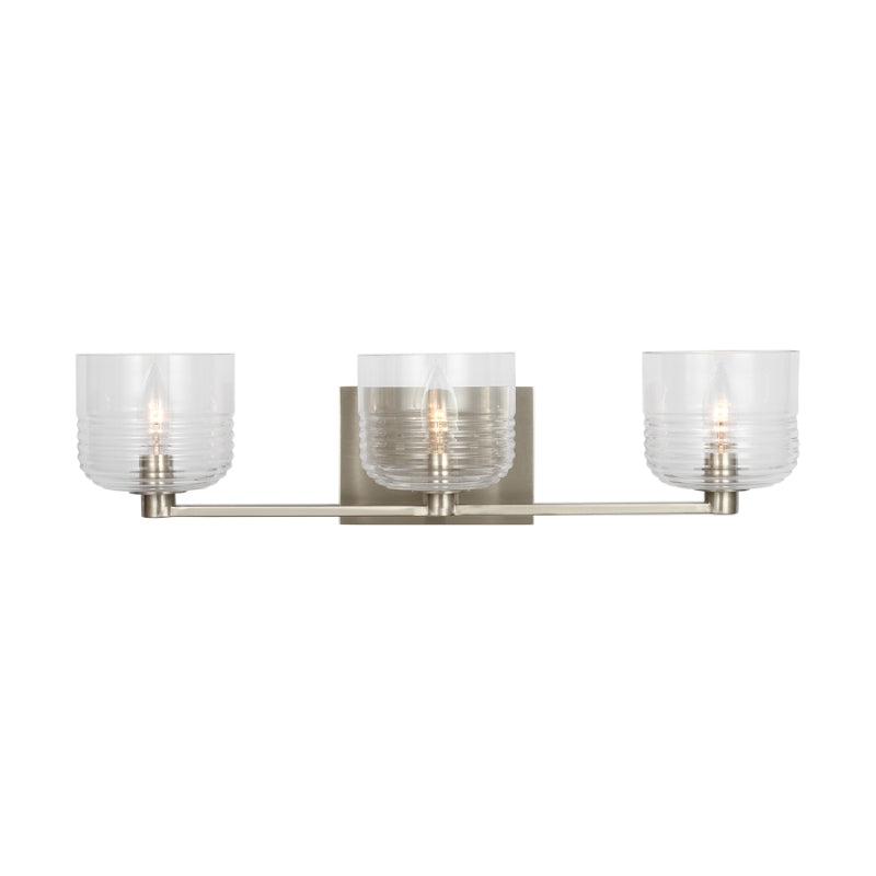 Visual Comfort DJV1113 Lochdale 3-lt 24" Large Vanity Light - Brushed Nickel