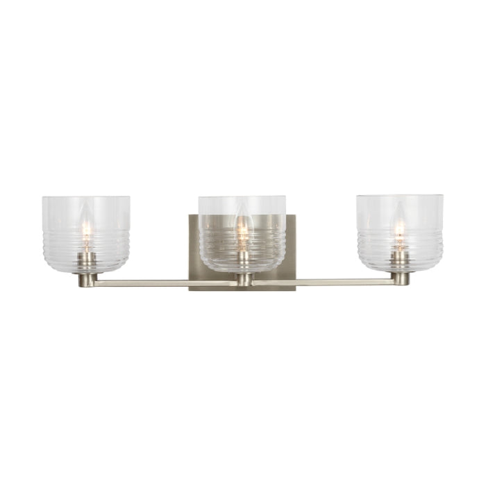 Visual Comfort DJV1113 Lochdale 3-lt 24" Large Vanity Light - Brushed Nickel